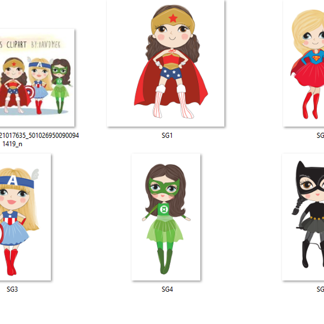 Kit Digital Super Heroínas 2 2