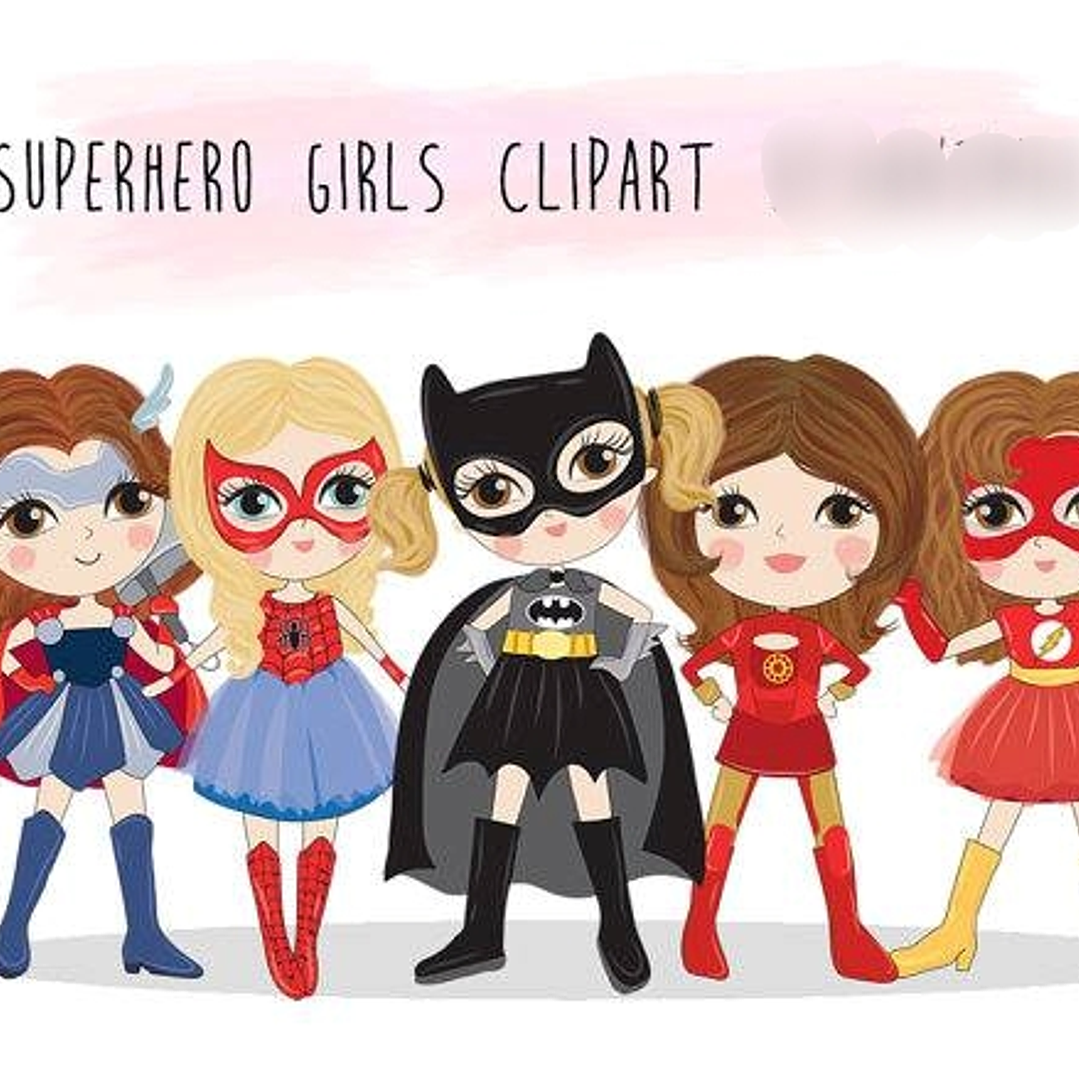 Kit Digital Super Heroínas  1