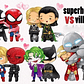 Kit Digital Super Heróis vs Vilão  - Thumbnail 1