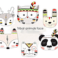Kit Digital Face de Animais Tribal  - Thumbnail 1