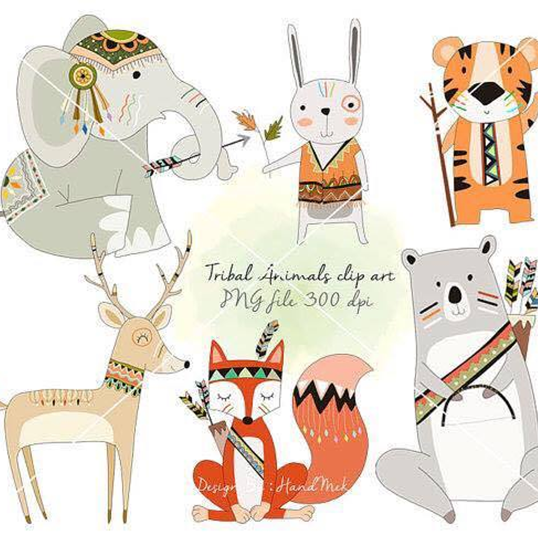 Kit Digital Tribal Animais  1