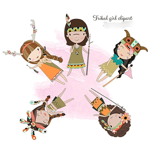 Kit Digital Tribal Meninas