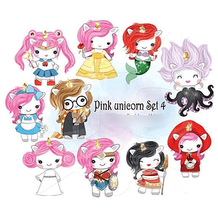 Kit Digital A Pequena Sereia Unicórnio 
