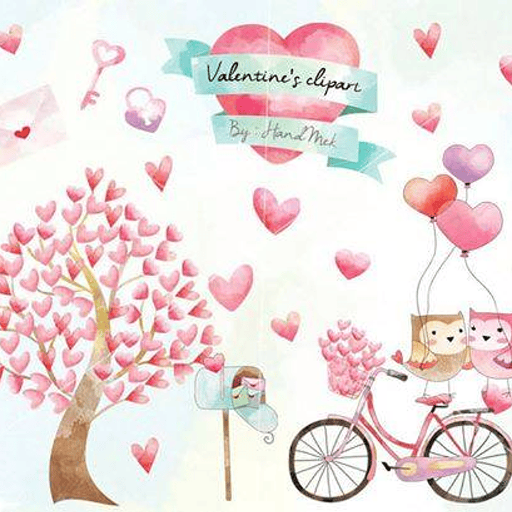 Kit Digital Dia dos Namorados Passarinhos  1