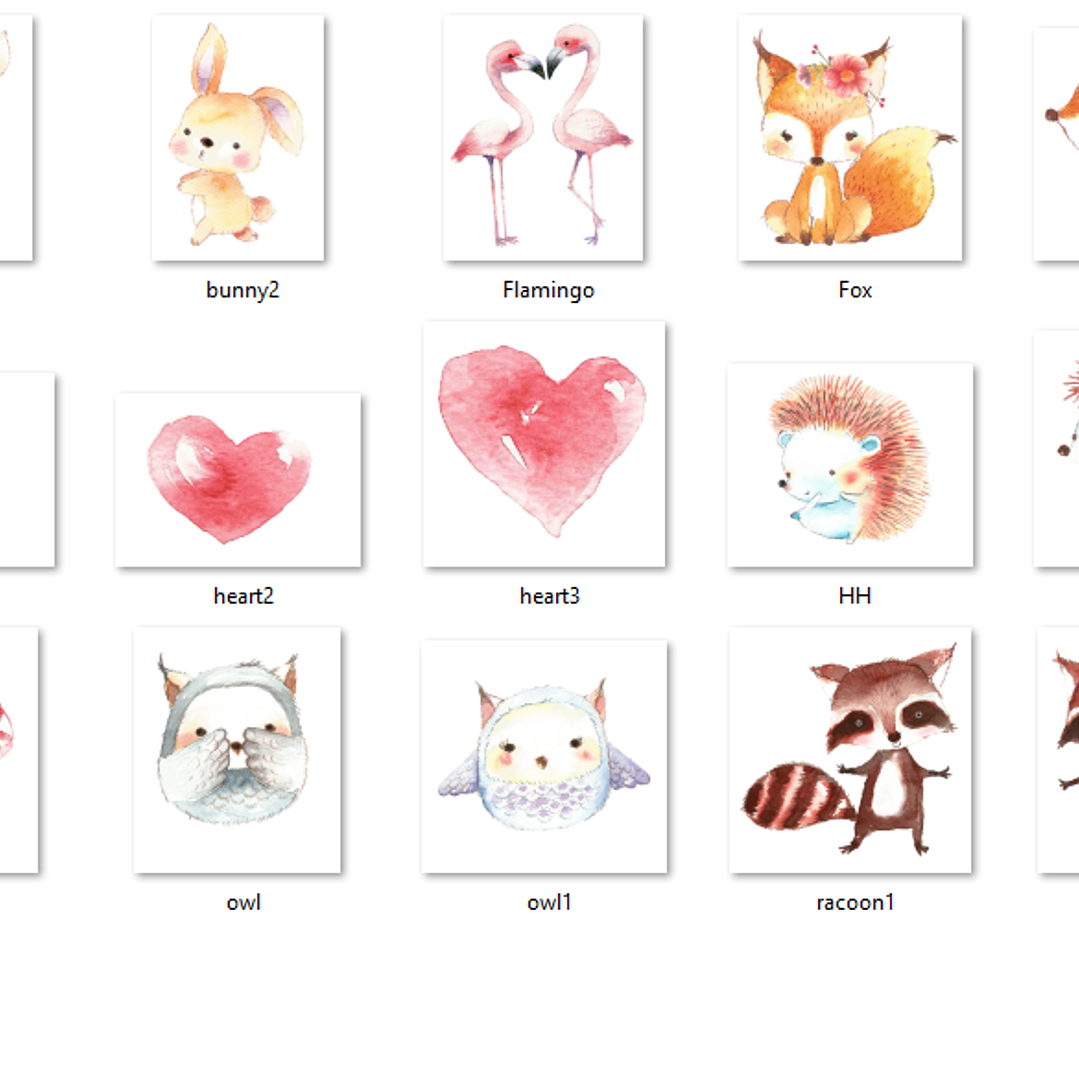 Kit Digital Dia dos Namorados Animais 02 2