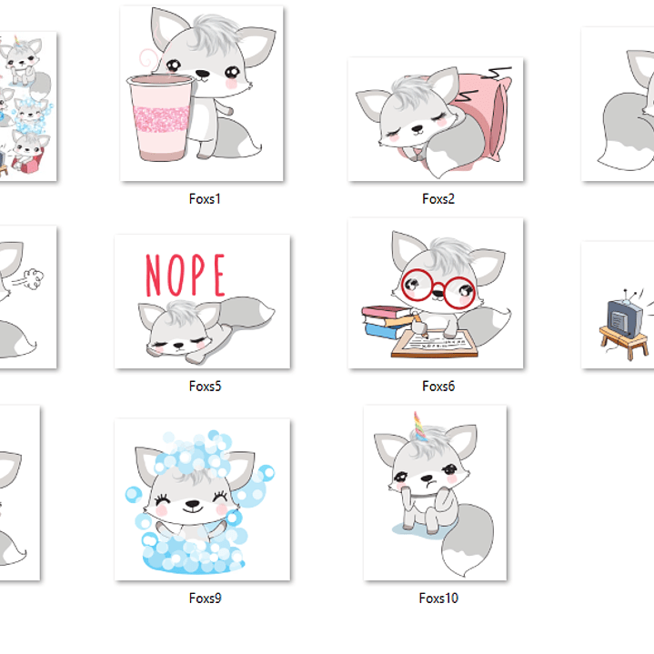 Kit Digital Raposinhas 01 2