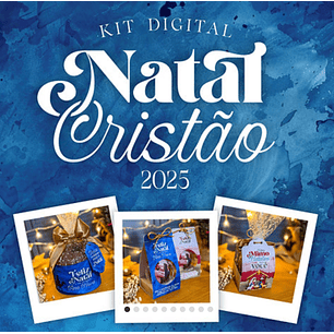 Kit Digital Natal Cristão - Letterinhas