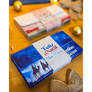 Arquivo Natal Caixa para Barra de Chocolate 80g - Letterinhas 