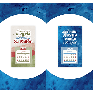 Arquivo Natal Calendário Imã 5x5cm - Letterinhas 