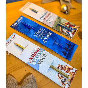 Arquivo Natal Card para Caneta ou Lápis - Letterinhas 