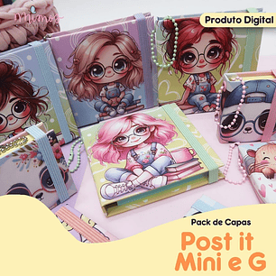 Arquivo Pack Capas Post It Mini e G - Lidiane 