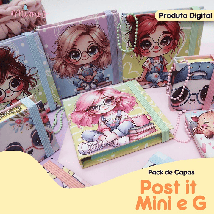 Arquivo Pack Capas Post It Mini e G - Lidiane  1