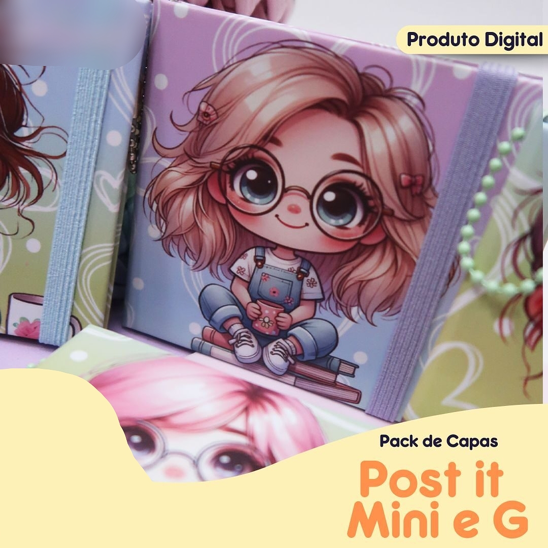 Arquivo Pack Capas Post It Mini e G - Lidiane  2