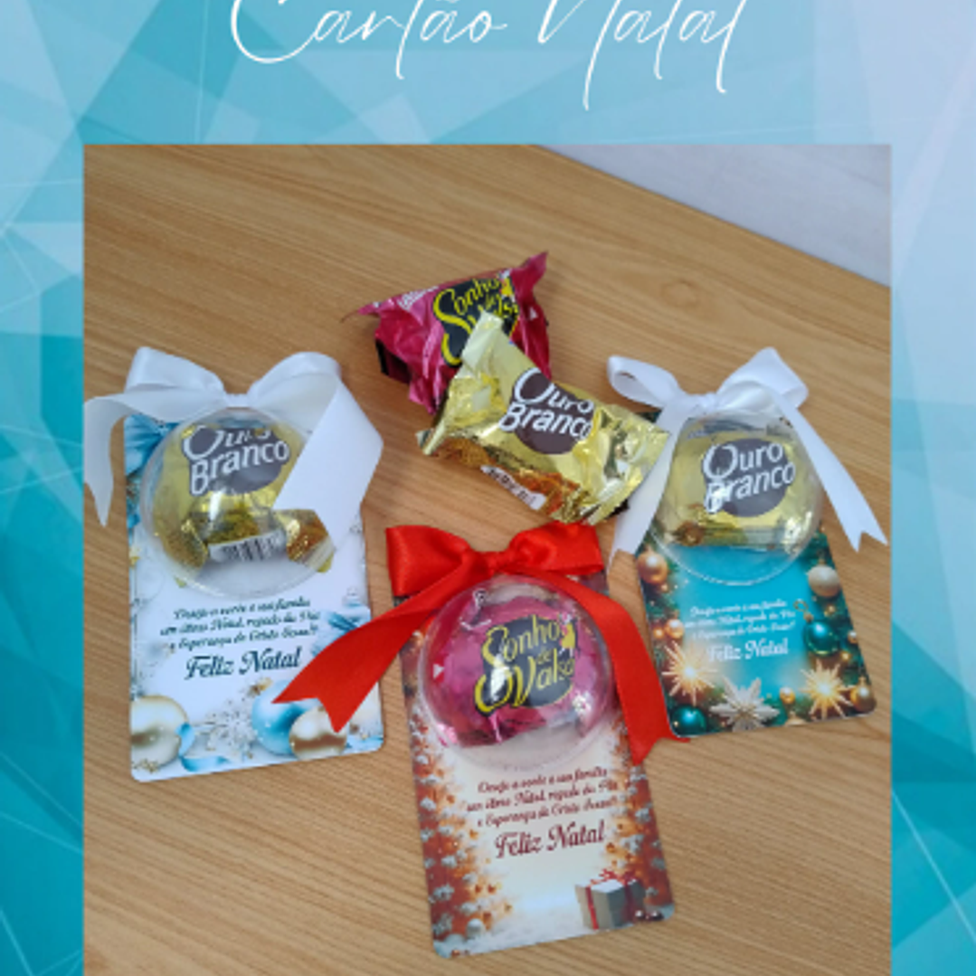 Arquivo Natal Card Bola de Natal - Perfeita Arte  1