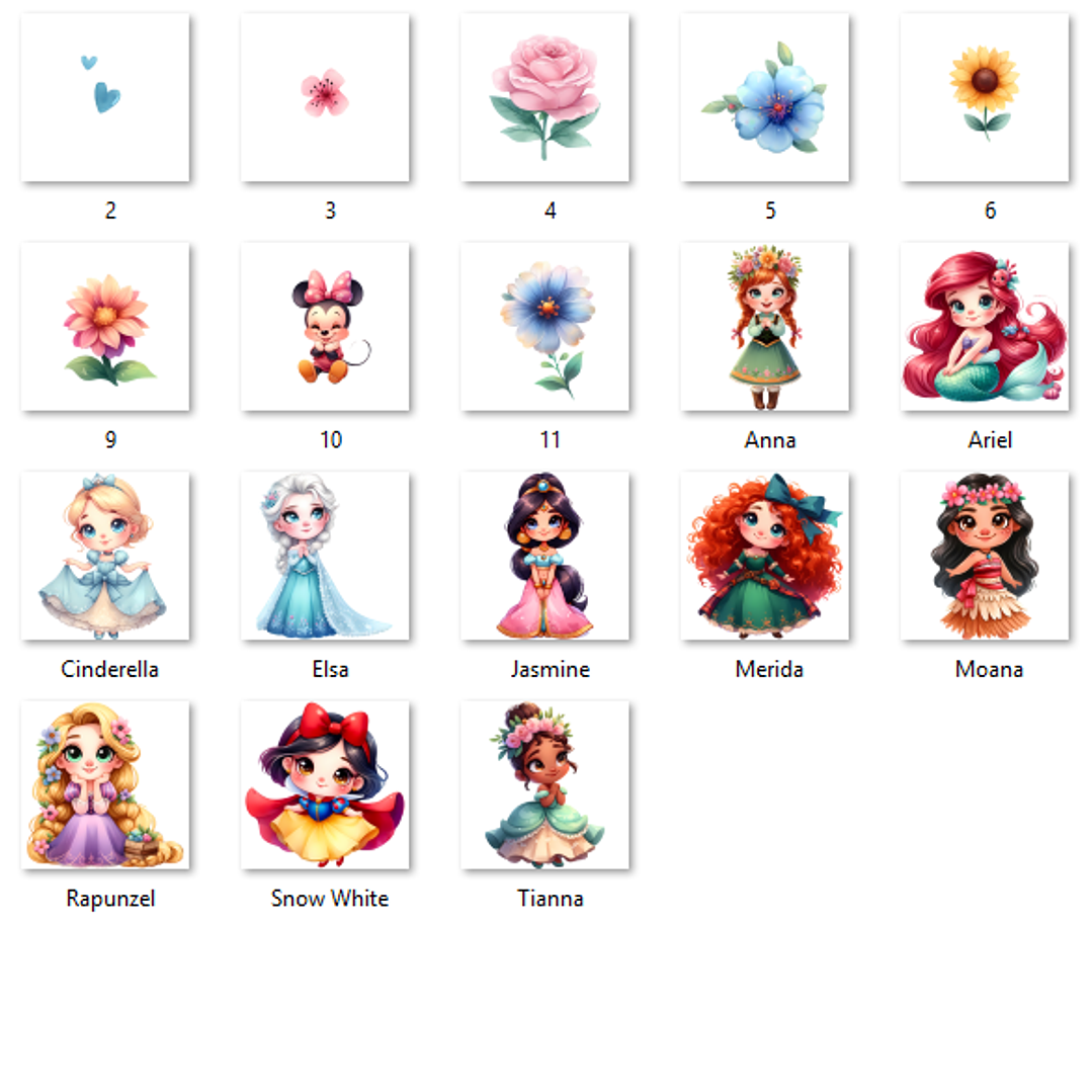 Kit Digital Princesas Disney  2