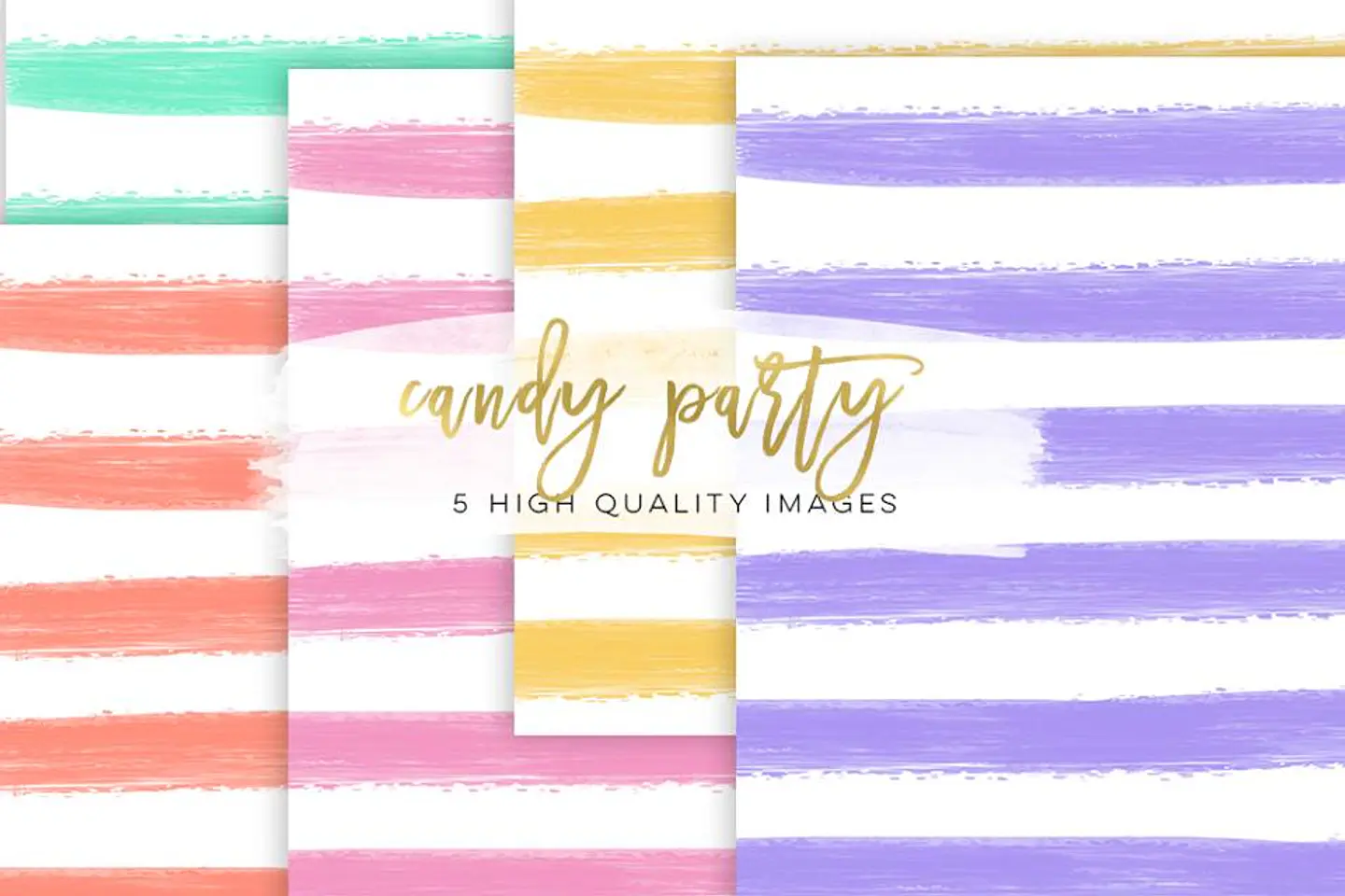 Kit Digital Papéis Coloridos Doces  1