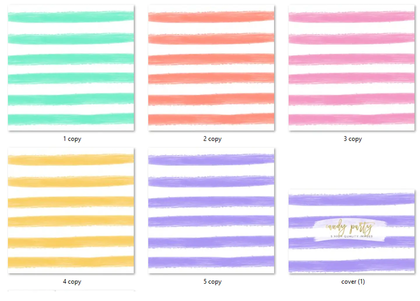 Kit Digital Papéis Coloridos Doces  2