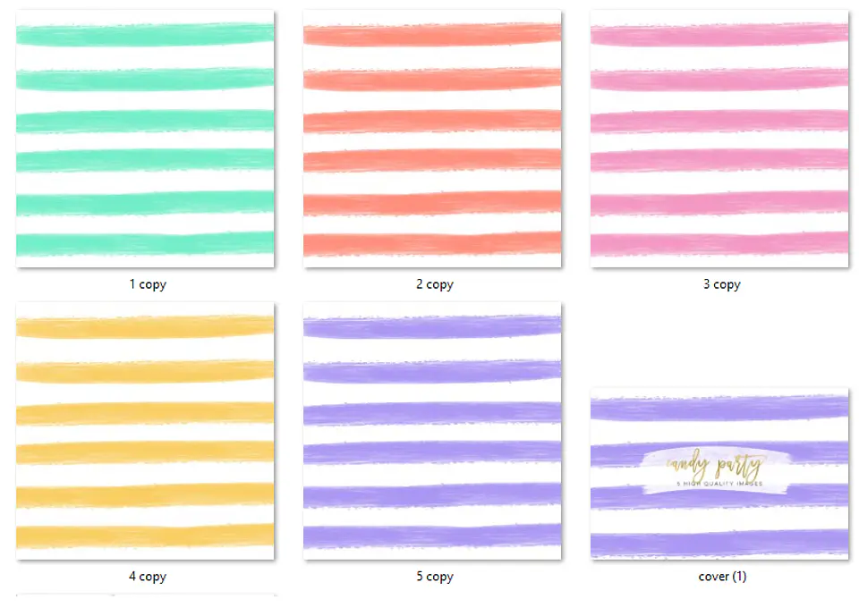 Kit Digital Papéis Coloridos Doces  2