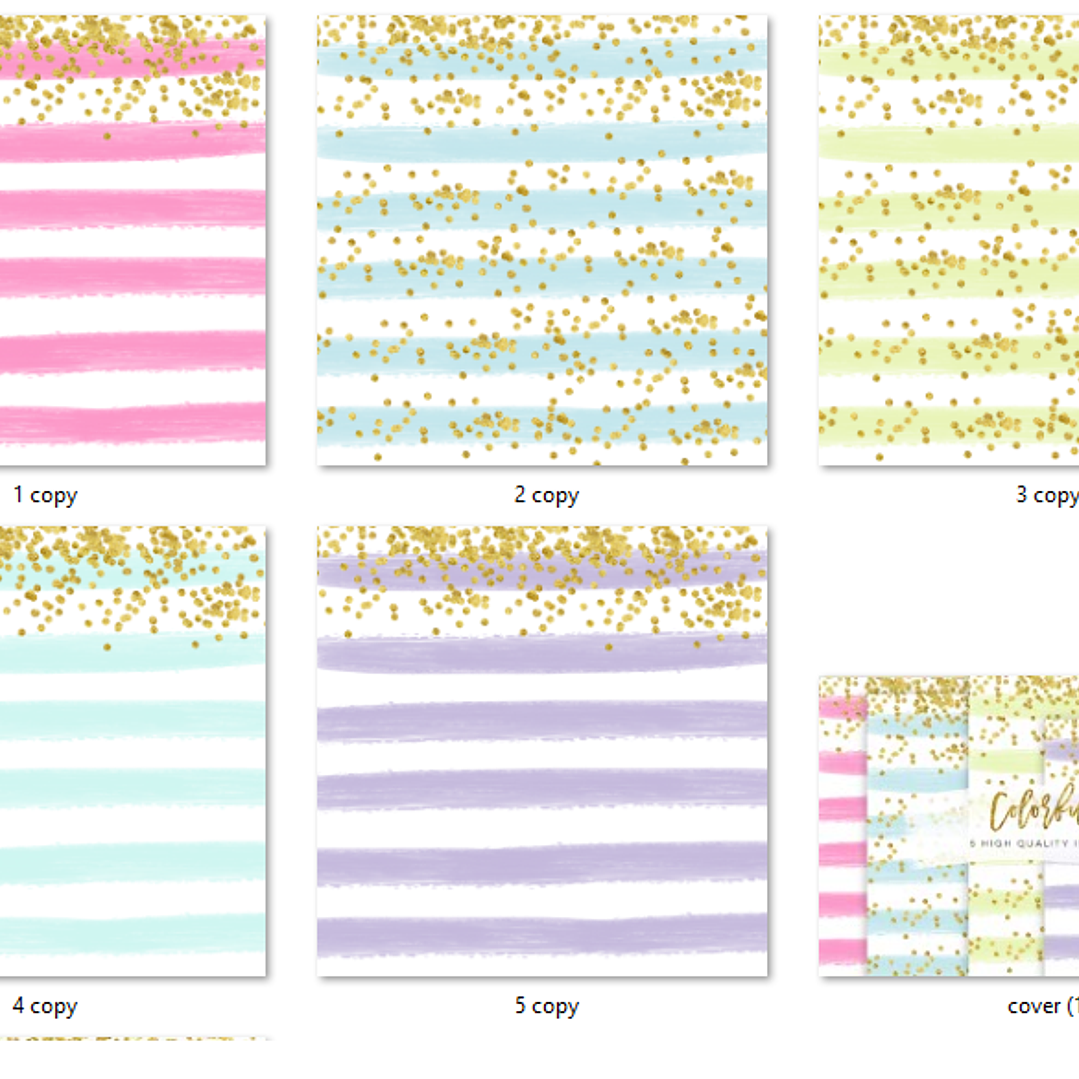 Kit Digital Papéis Coloridos  2