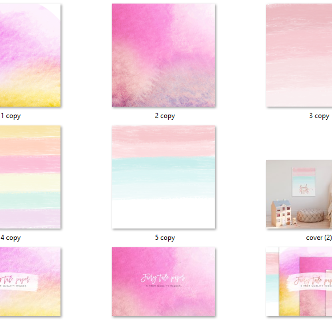 Kit Digital Papéis Fadas  2