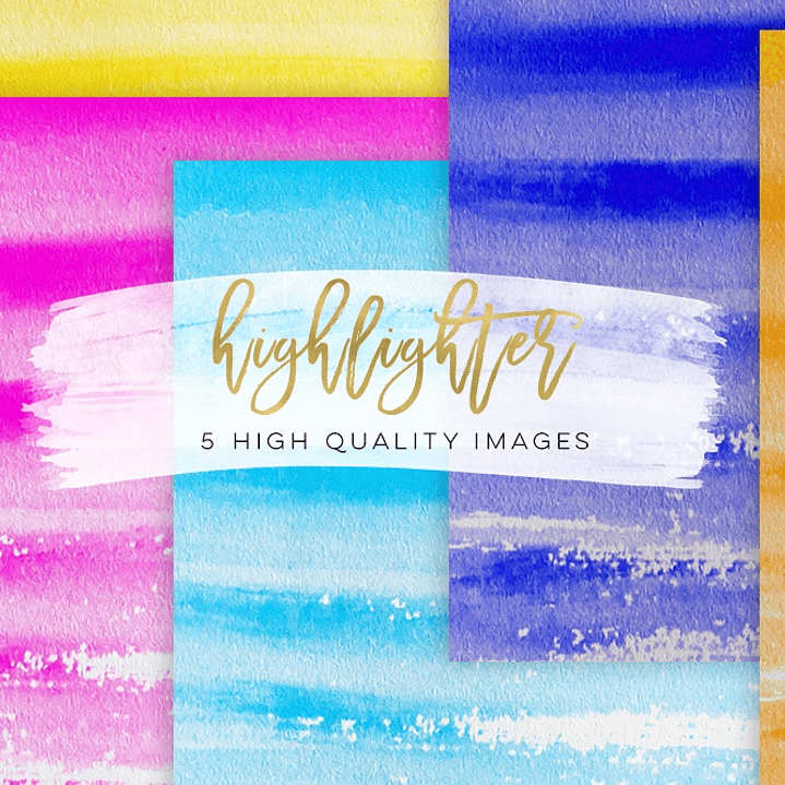 Kit Digital Papéis Coloridos Marcadores  1