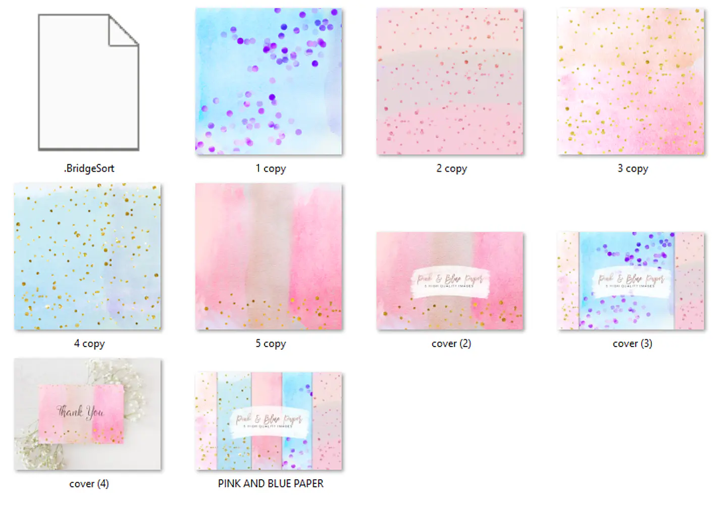 Kit Digital Papéis Rosa e Azul 2