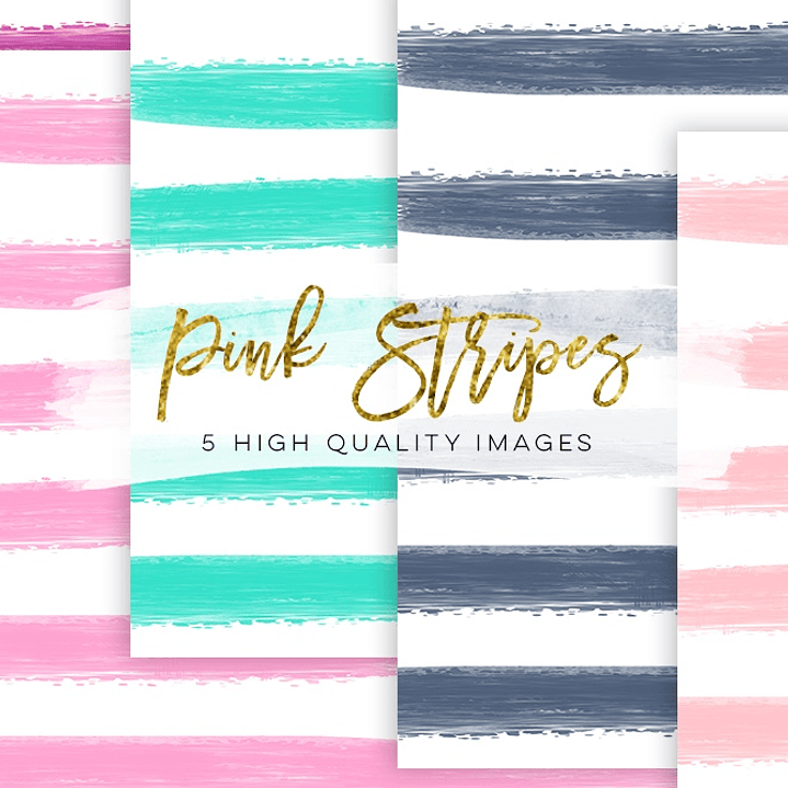 Kit Digital Papéis Listrados  1