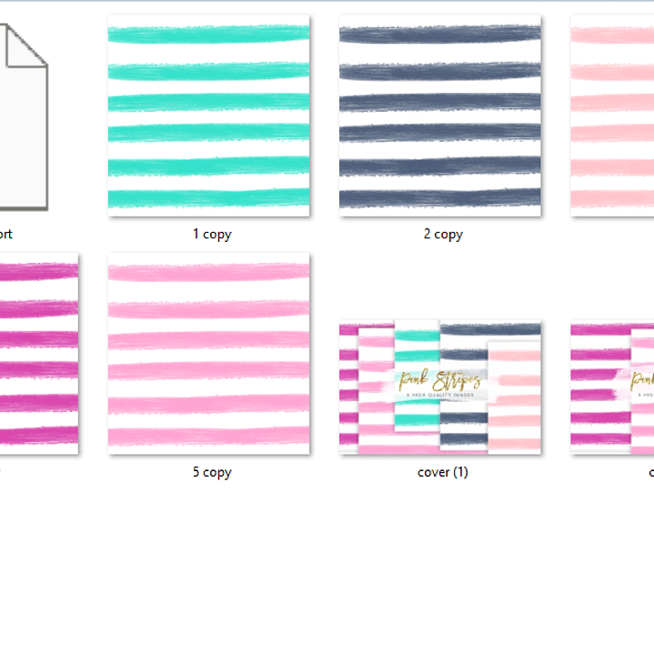 Kit Digital Papéis Listrados  2