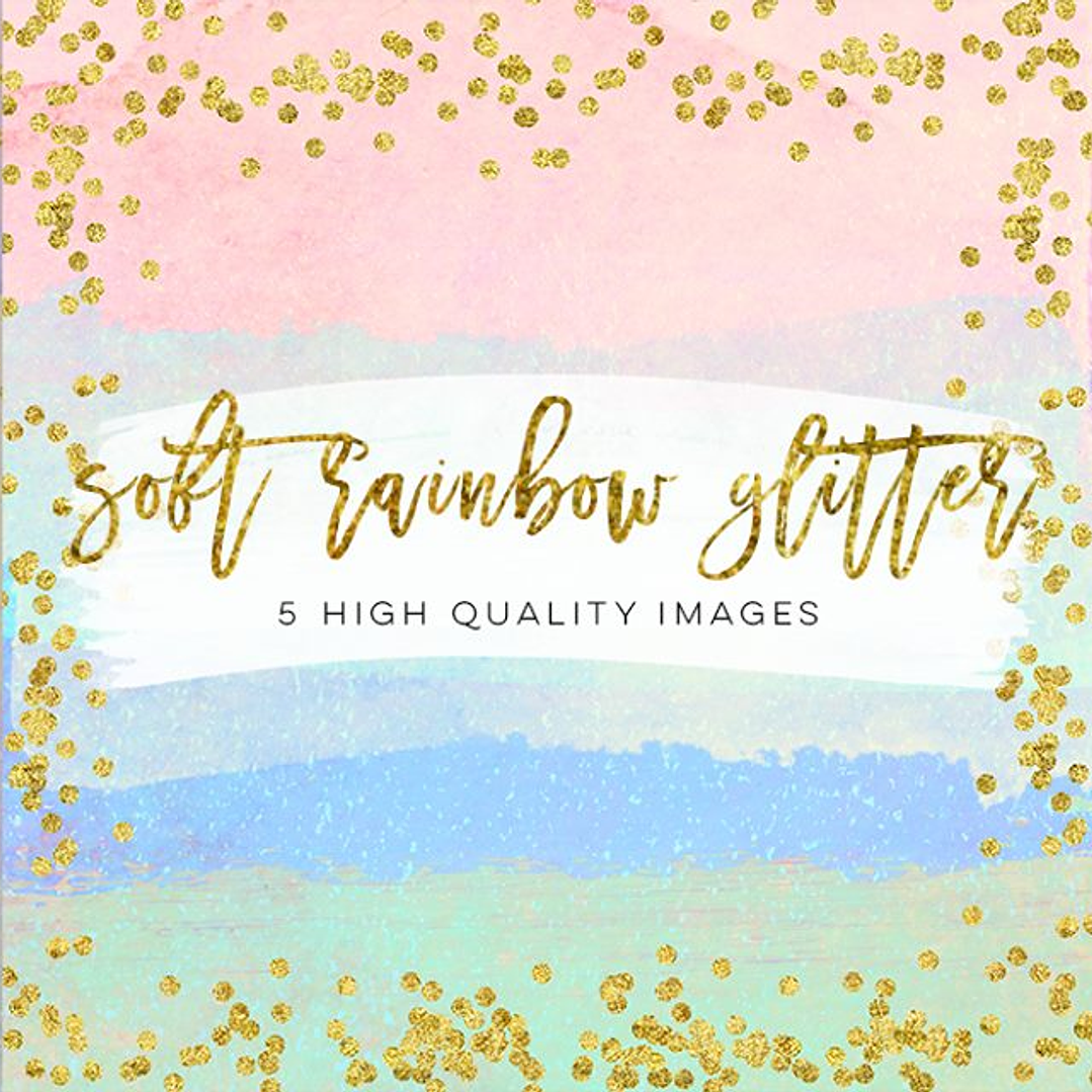 Kit Digital Brilho arco-íris suave 1