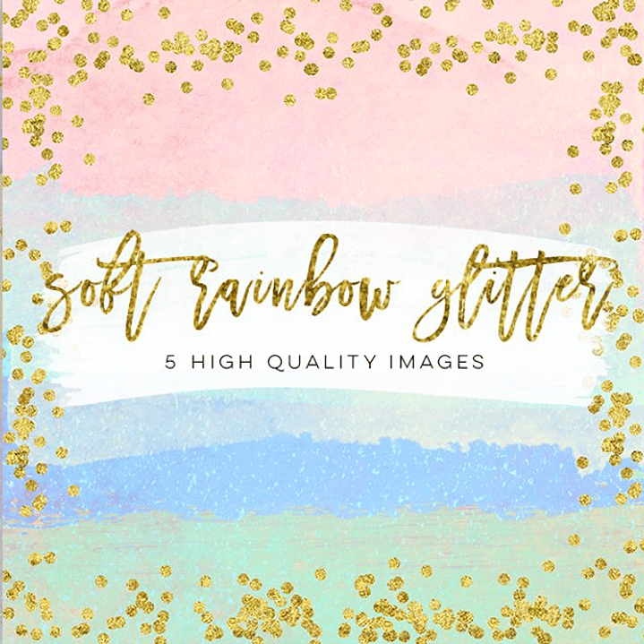 Kit Digital Brilho arco-íris suave 1