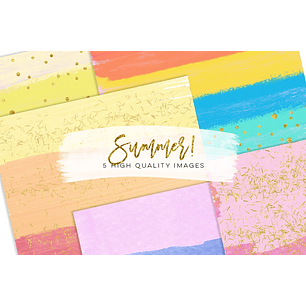 Kit Digital Papéis Summer 