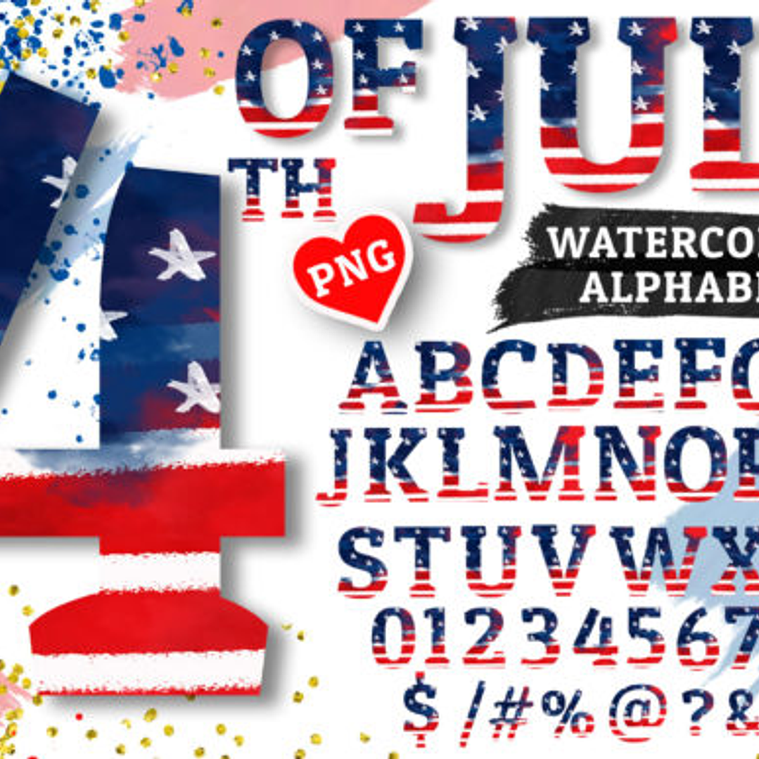 Kit Digital Alfabeto 4 de Julho  1