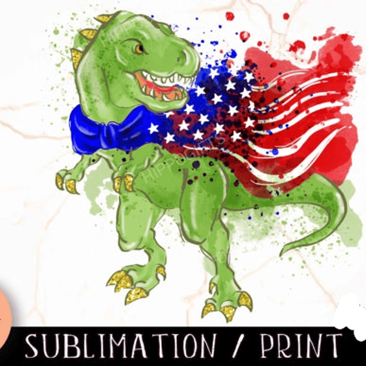 Kit Digital Freebie Dinossauro EUA  1