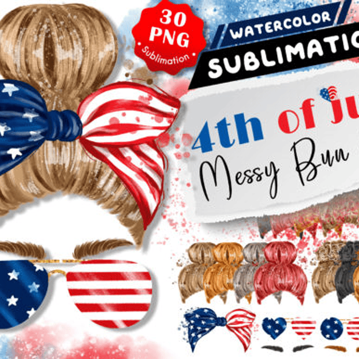 Kit Digital 4 de Julho Cabelos  1