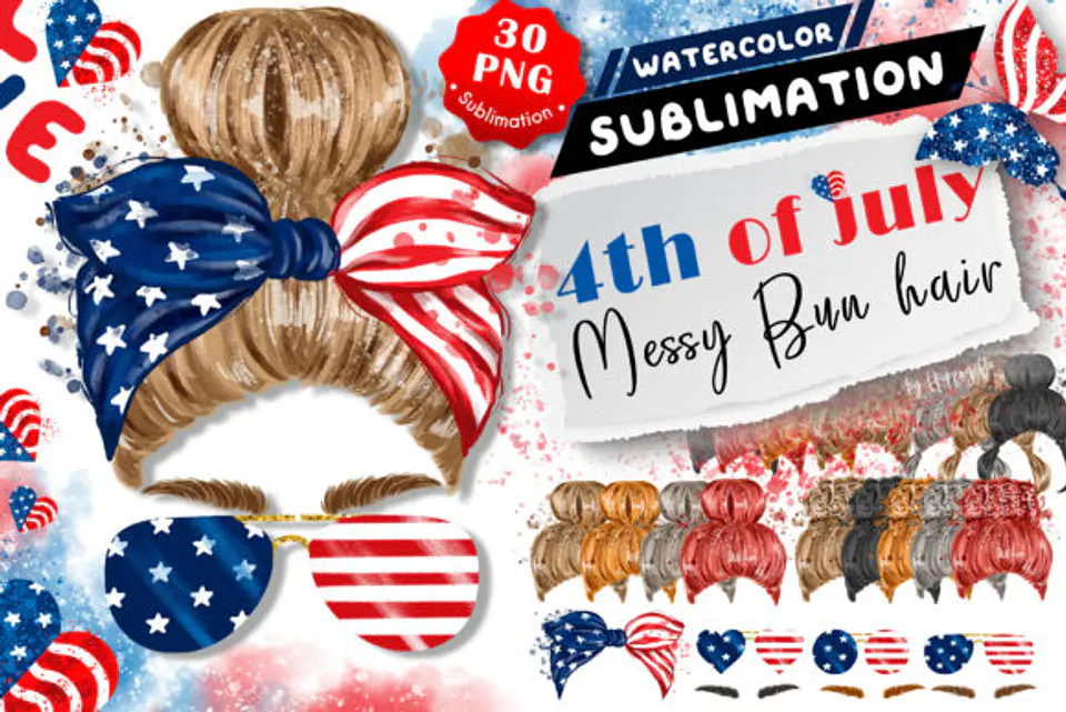 Kit Digital 4 de Julho Cabelos  1