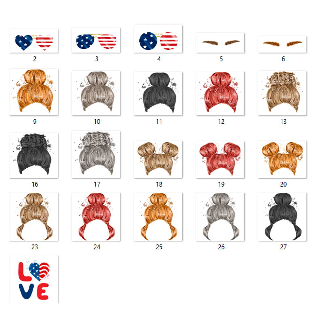 Kit Digital 4 de Julho Cabelos  2