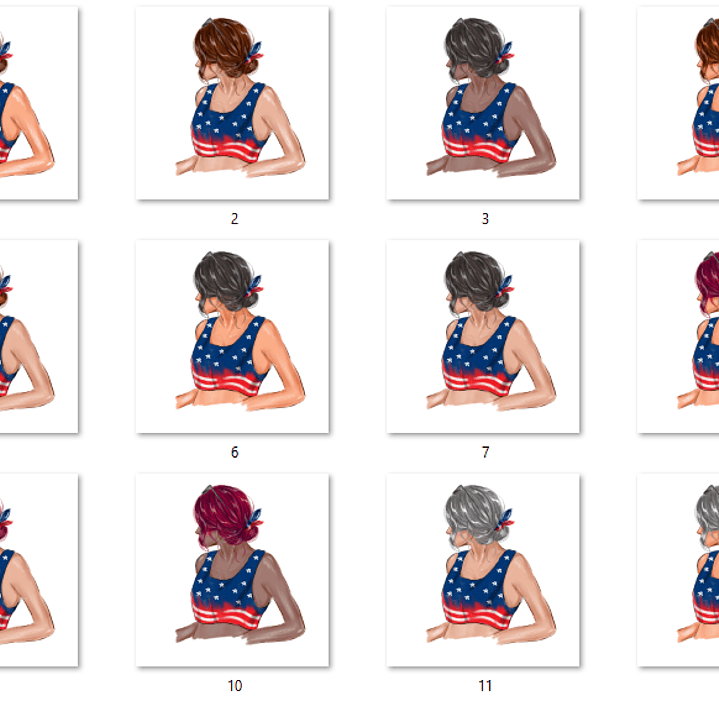 Kit Digital Mulheres 4 de Julho  2