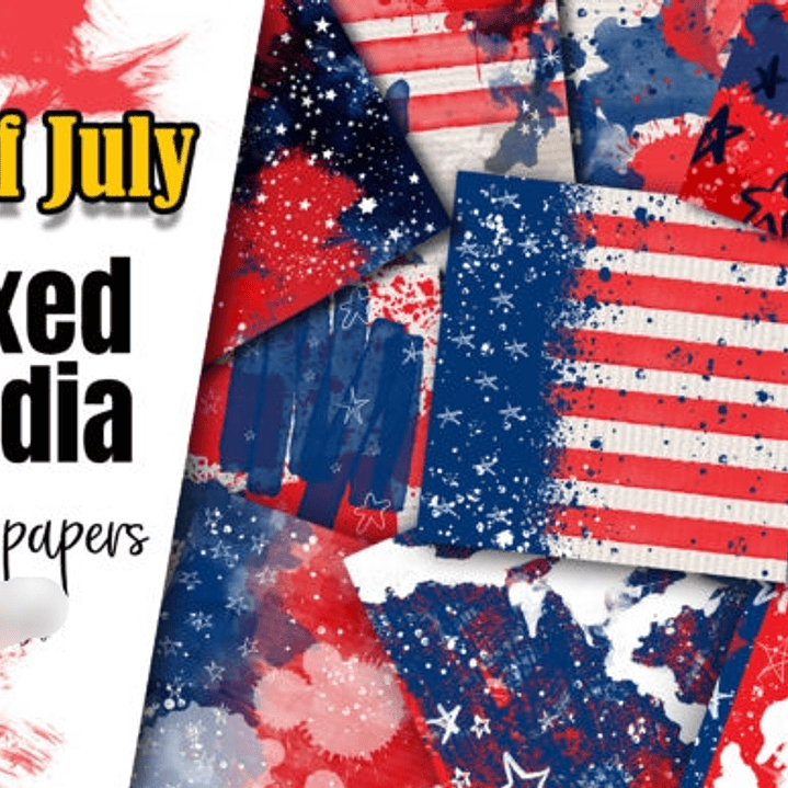 Kit Digital Papéis 4 de Julho  1