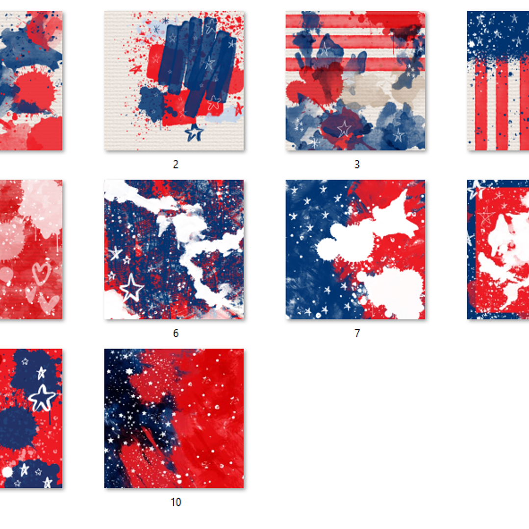 Kit Digital Papéis 4 de Julho  2