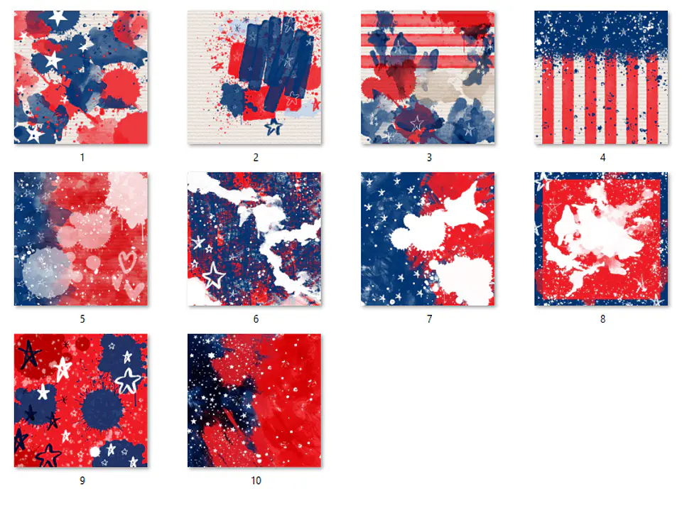 Kit Digital Papéis 4 de Julho  2