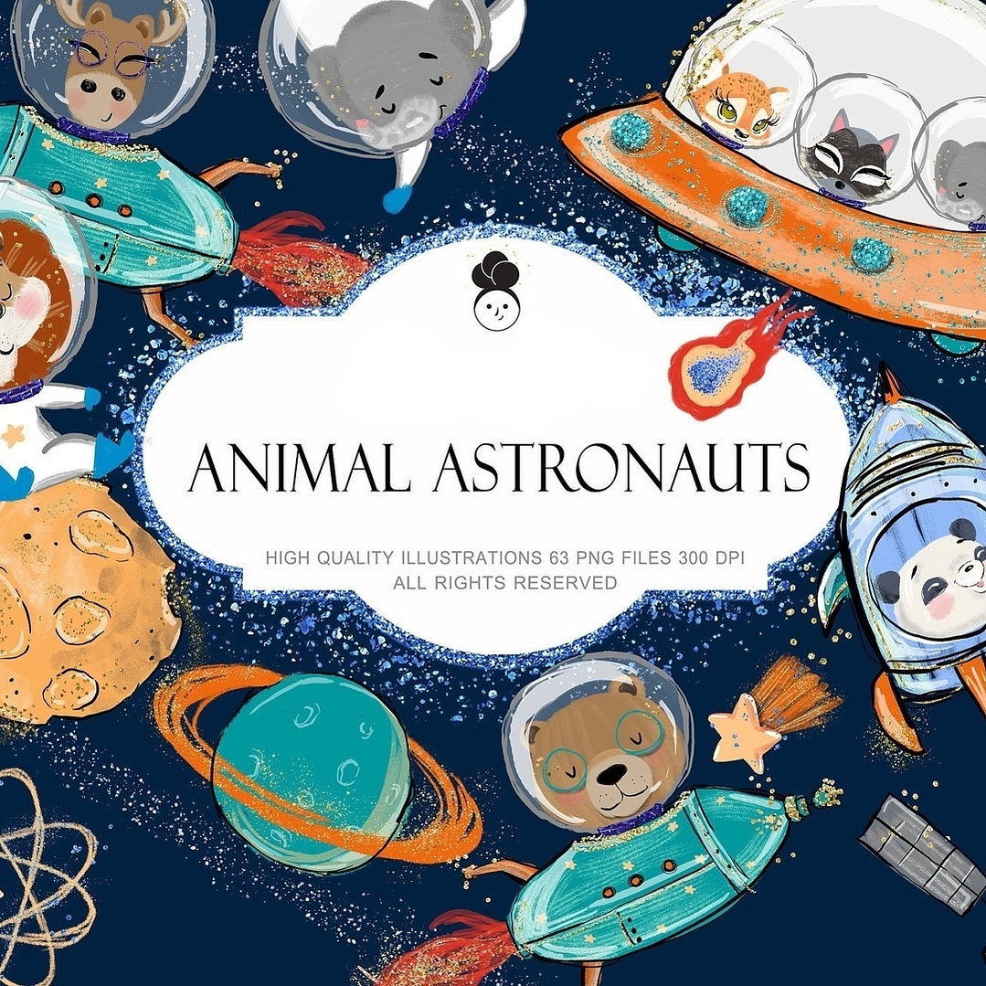 Kit Digital Animais Astronautas 2 1