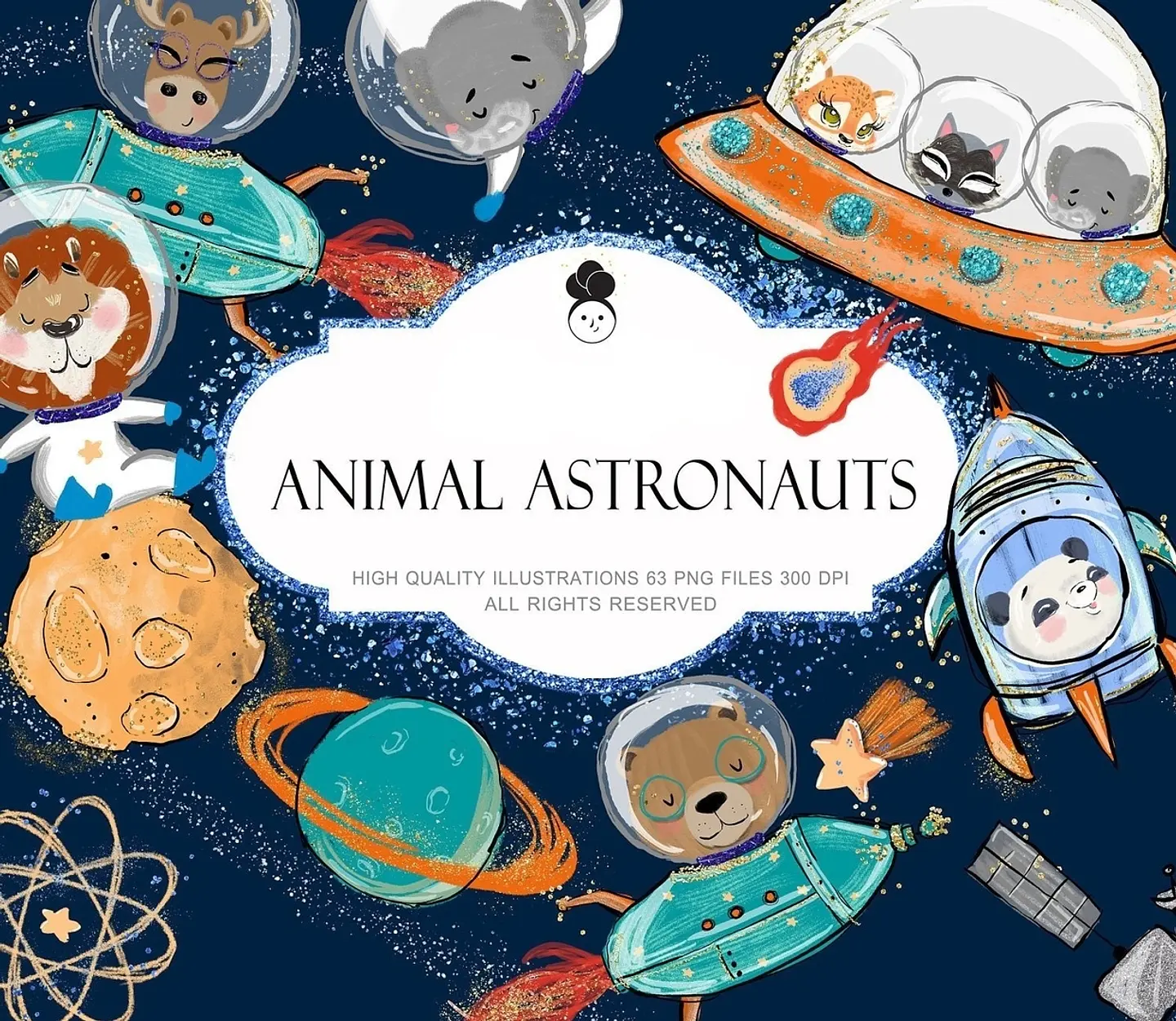 Kit Digital Animais Astronautas 2 1