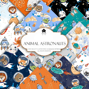 Kit Digital Papéis Astronauta 