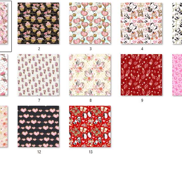 Kit Digital Papéis Animais Dia dos Namorados  2