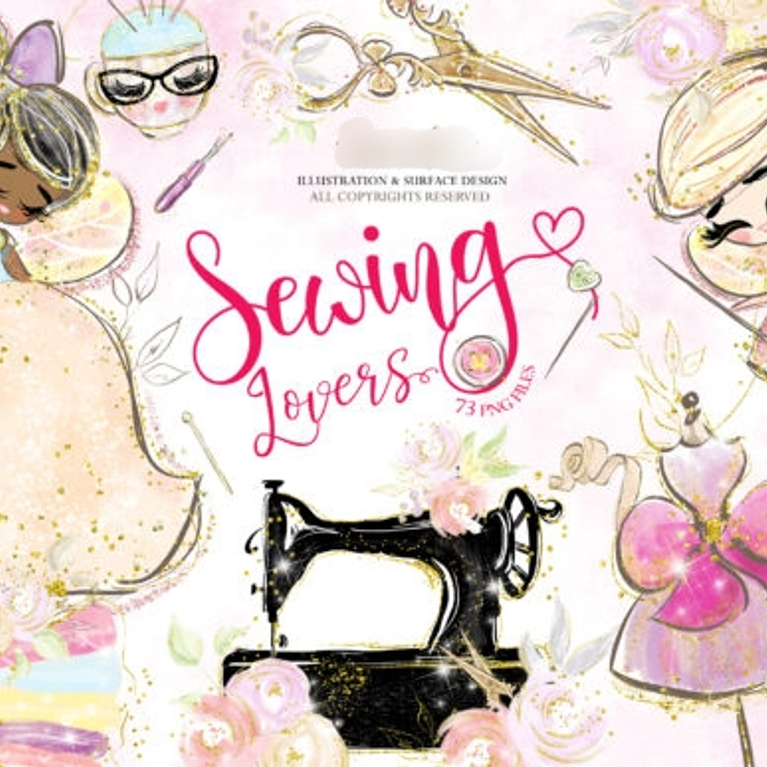 Kit Digital Fadas Costureiras  1