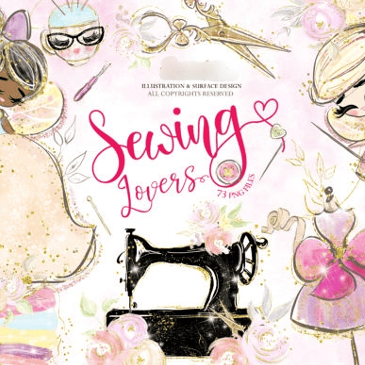 Kit Digital Fadas Costureiras  1