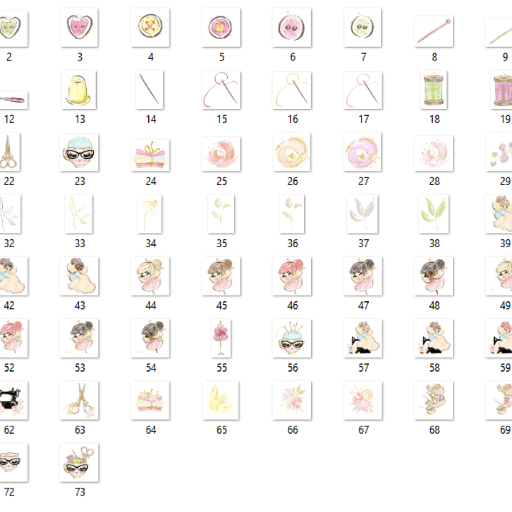 Kit Digital Fadas Costureiras  2