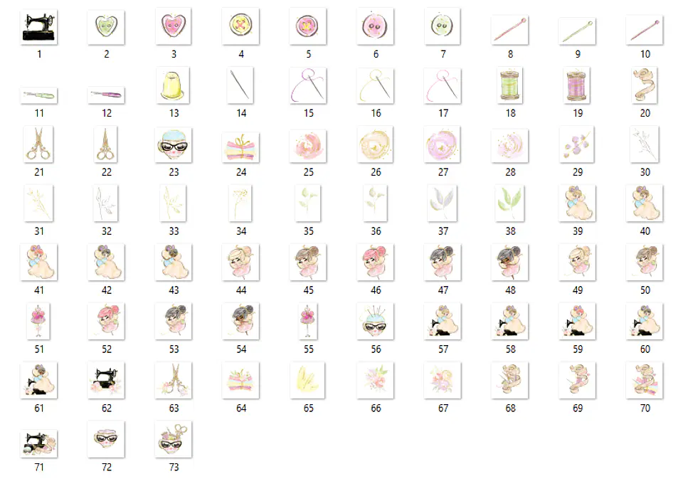 Kit Digital Fadas Costureiras  2