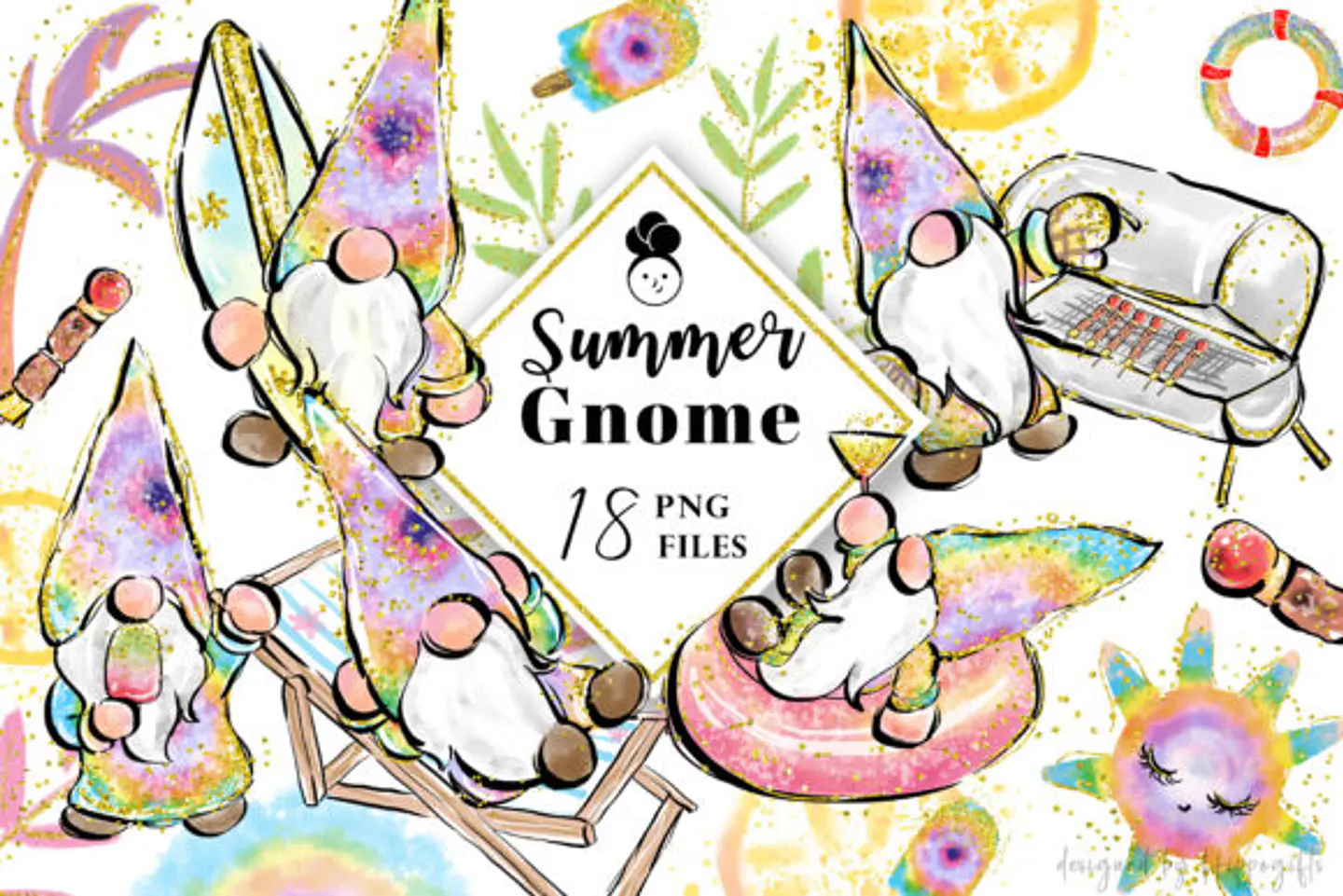 Kit Digital Summer Gnomos 1