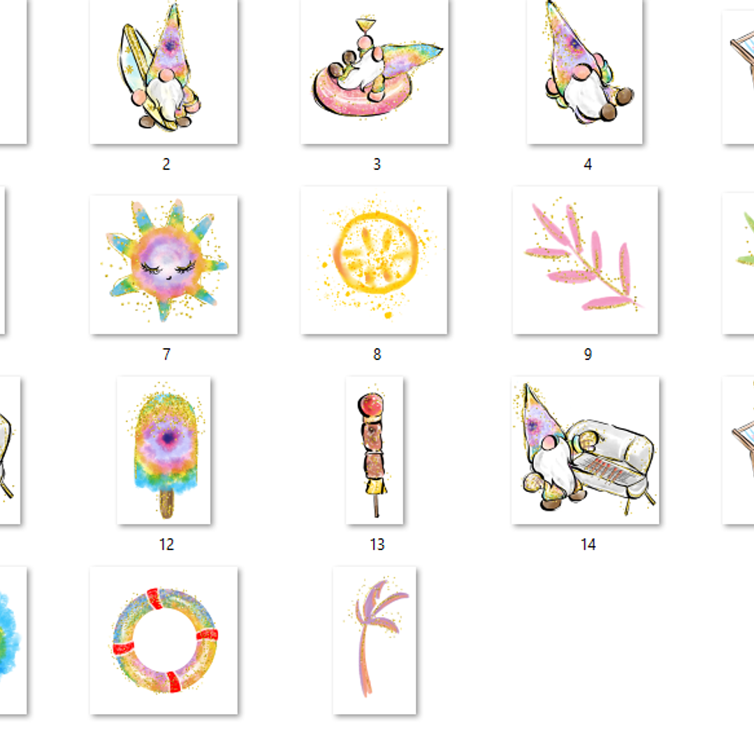 Kit Digital Summer Gnomos 2